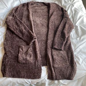 Brown long cardigan